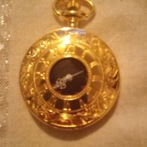 Men's retro pocket watch with chain